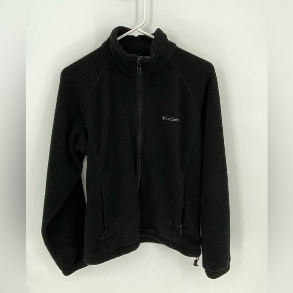Columbia embroidered women's full zip fleece jacket medium - Picture 1 of 9